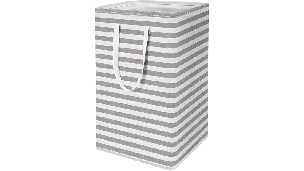 spacious foldable laundry basket