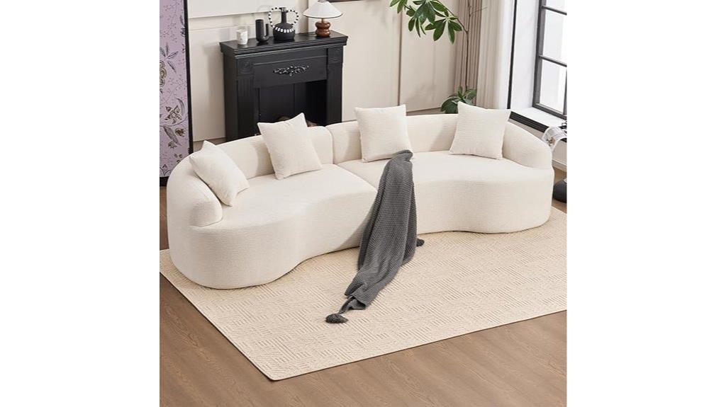 spacious living room seating