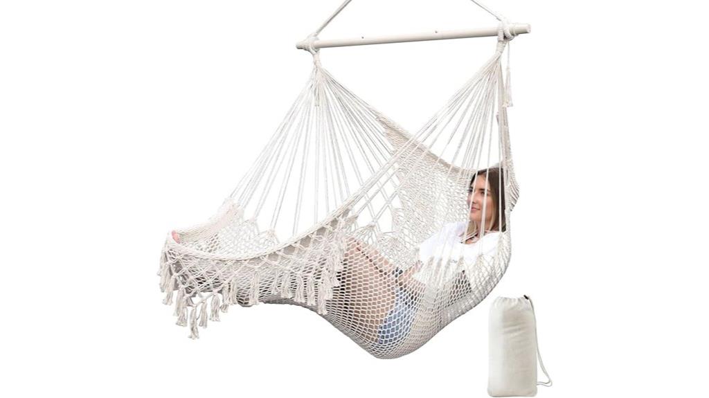 spacious outdoor relaxation chair