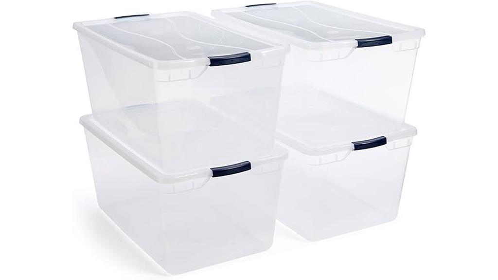 stackable clear storage containers