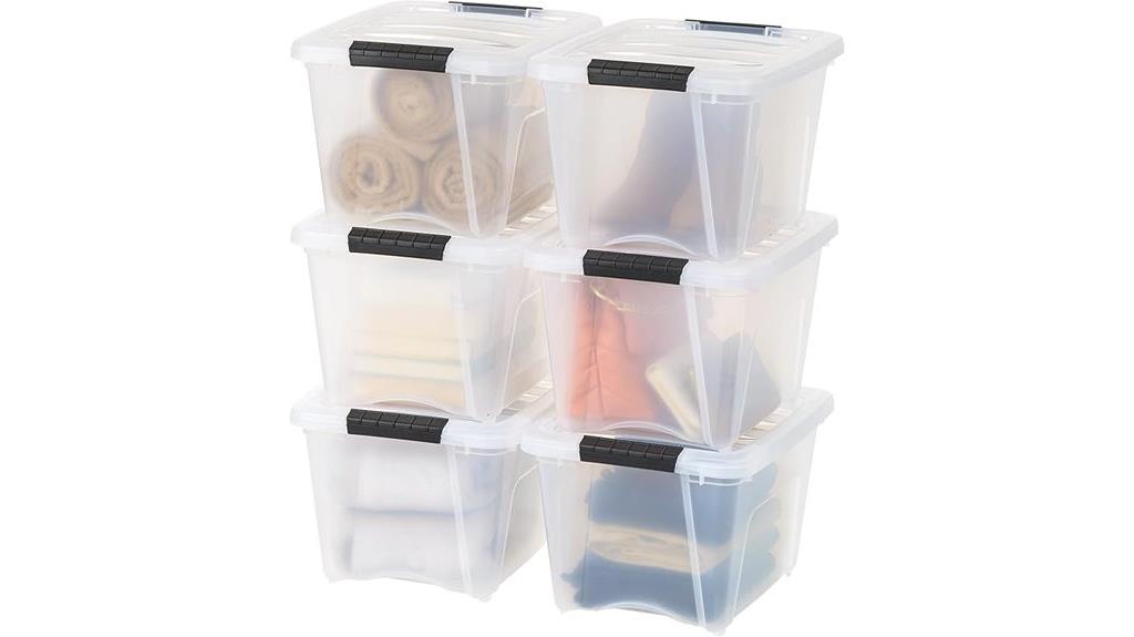 stackable storage bins set