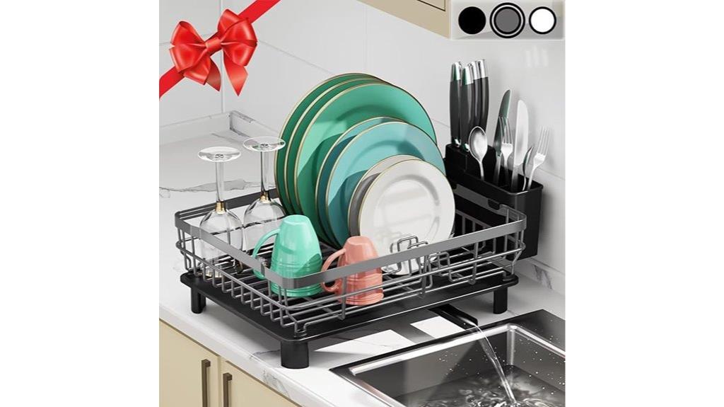 stainless steel kitchen dish rack