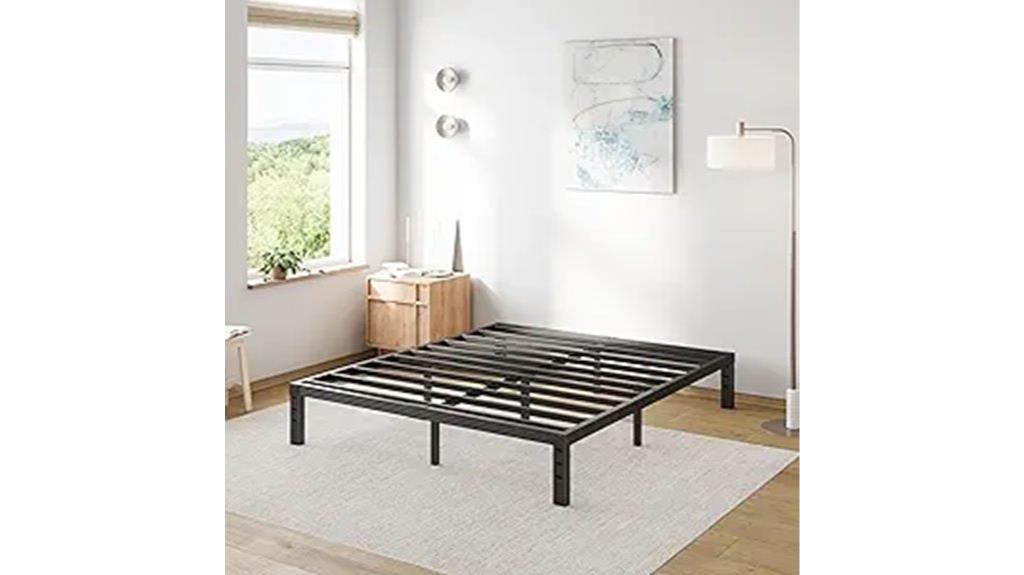 sturdy queen bed frame