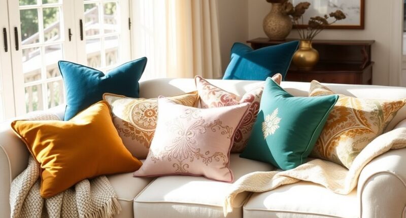 stylish and comfortable throw pillows