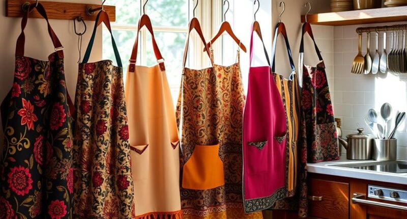 stylish and functional kitchen aprons
