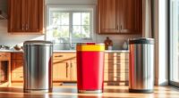 stylish and functional trash cans