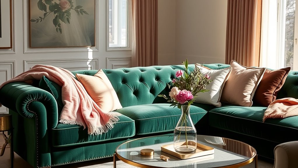 stylish comfortable mixed fabric sofas