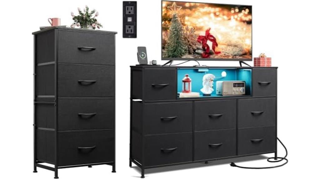 stylish dresser storage set