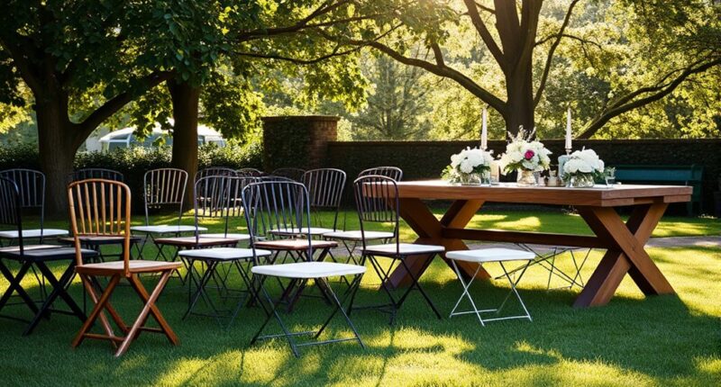 stylish folding chairs selection