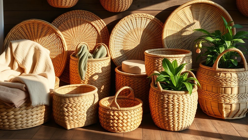 stylish functional woven storage