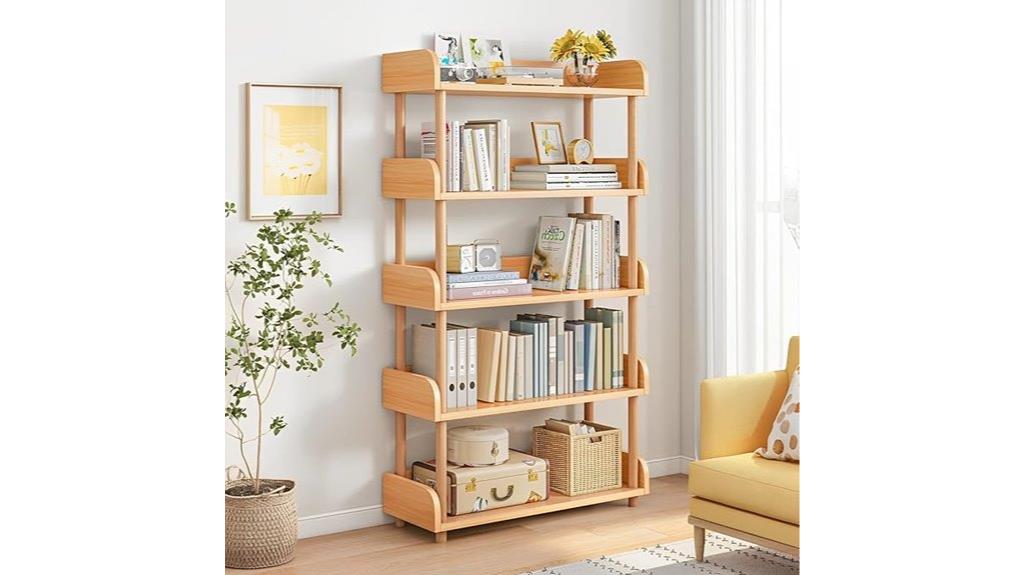 stylish multi tier bookshelf