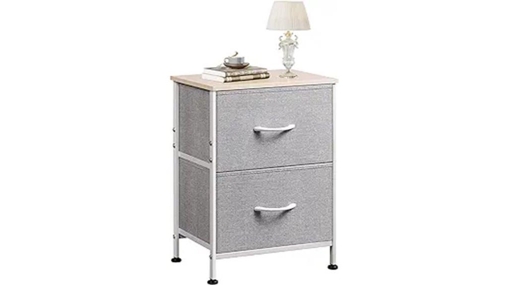 stylish night stand storage