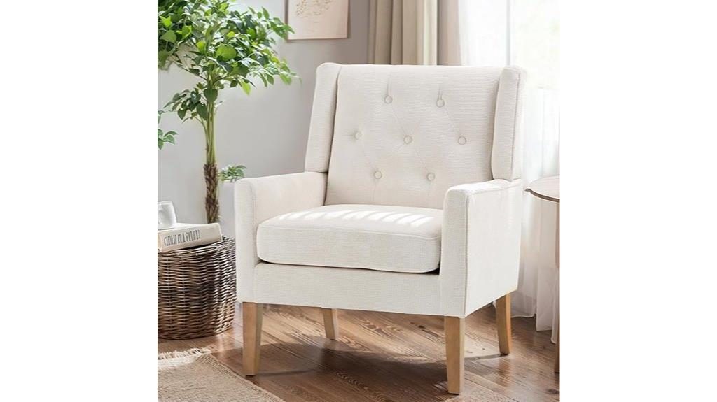 stylish retro wingback chair