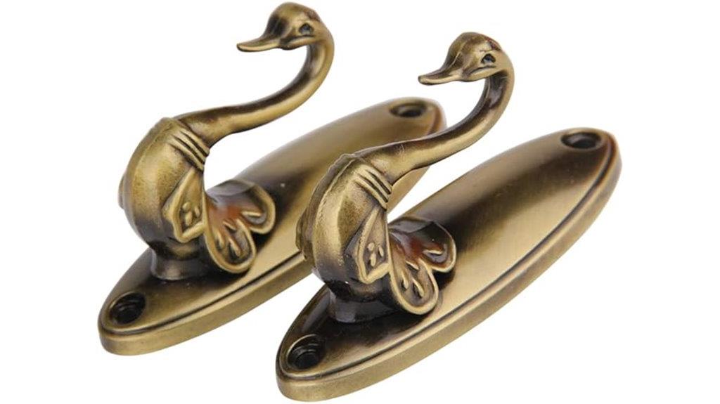 swan style curtain holdbacks