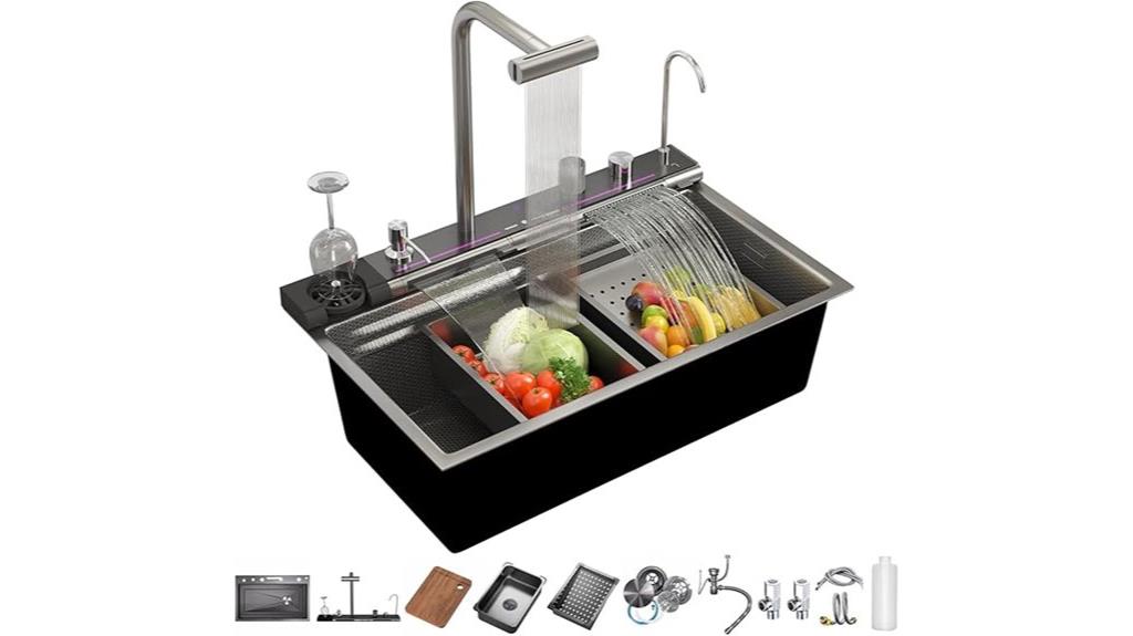 swiveling faucet with convenience