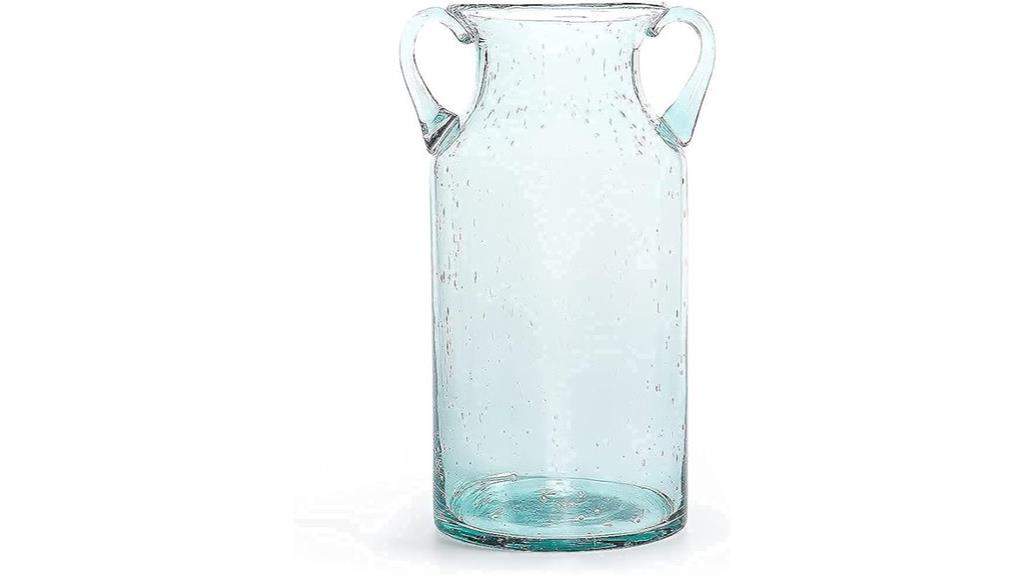 tall decorative glass vase