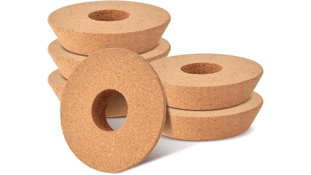 tapered cork stoppers set