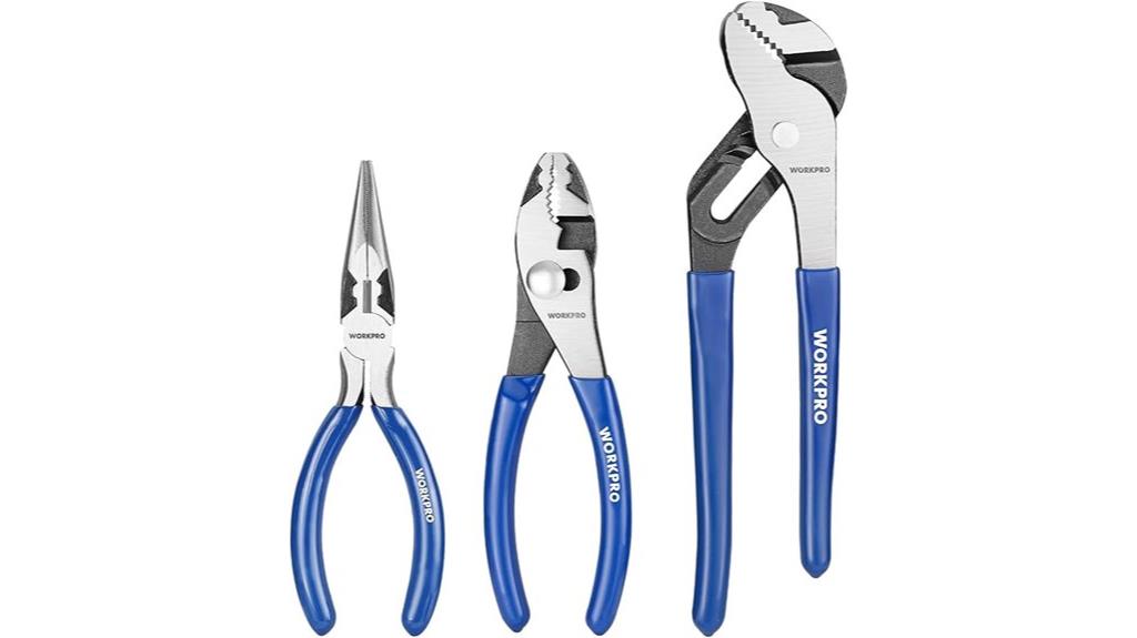 three piece pliers tool set