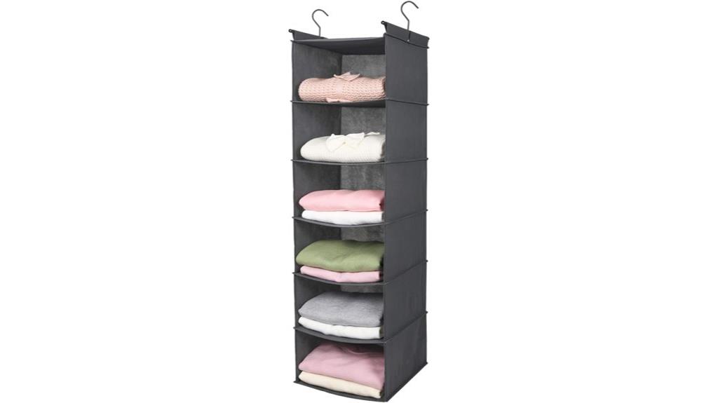 tiered closet shelf organizer