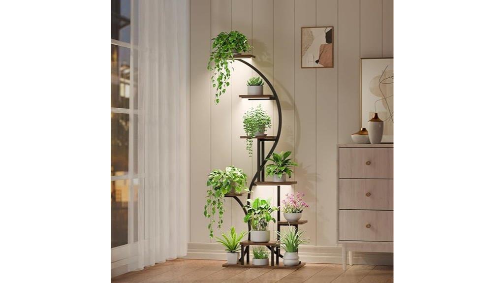 tiered indoor plant stand