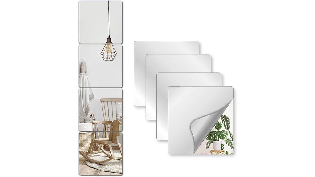 toddler safe mirror tiles