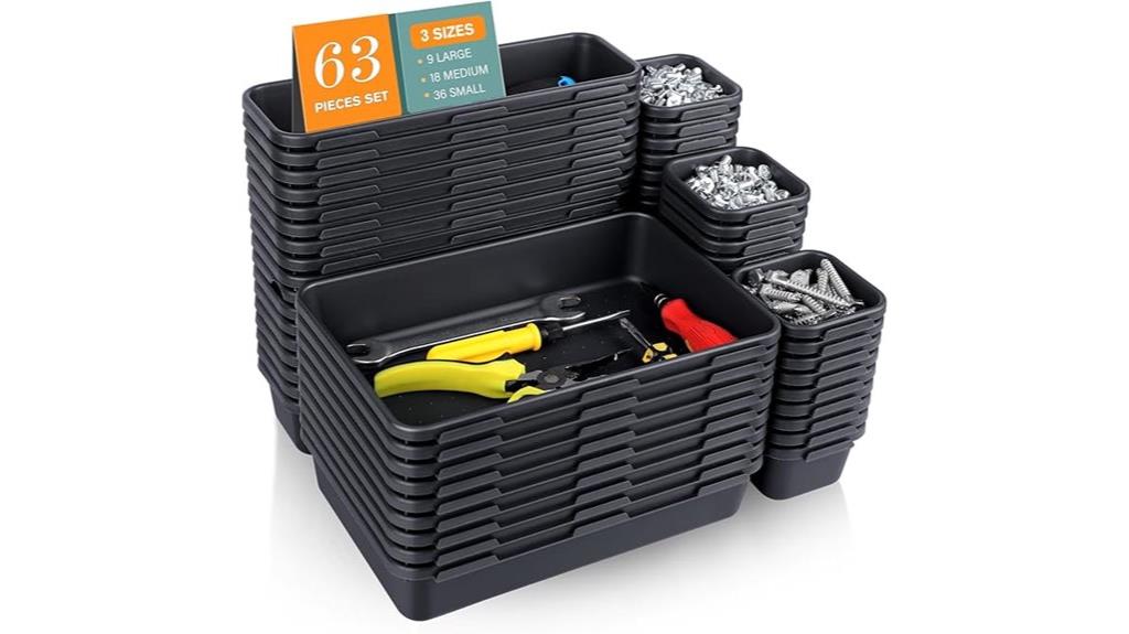 toolbox organizer tray set