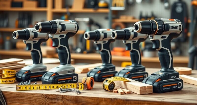top cordless drills selection