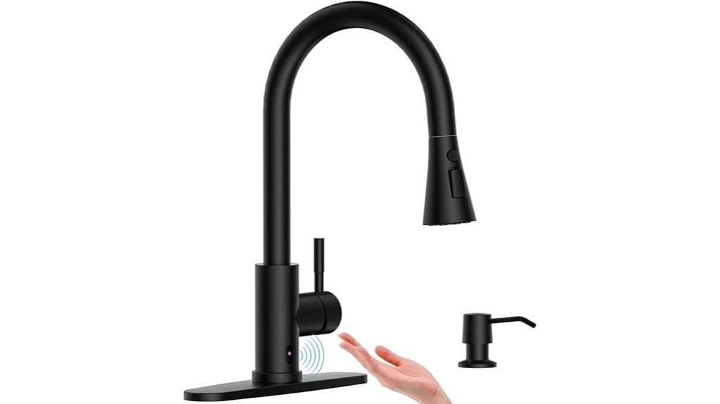 touchless kitchen faucet set