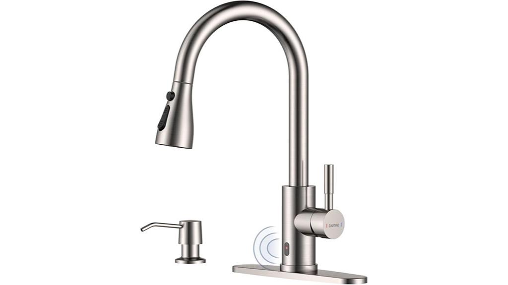 touchless kitchen faucet set