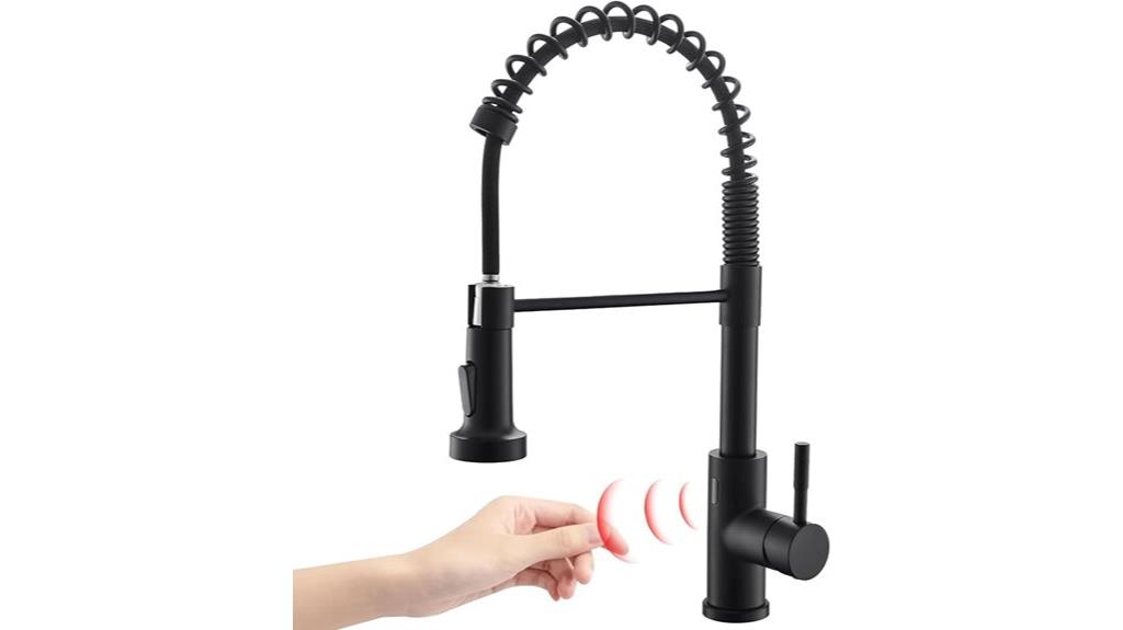 touchless pull down kitchen faucet