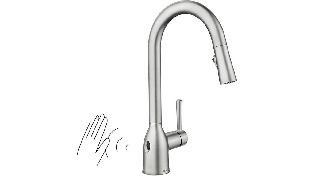 touchless pulldown kitchen faucet