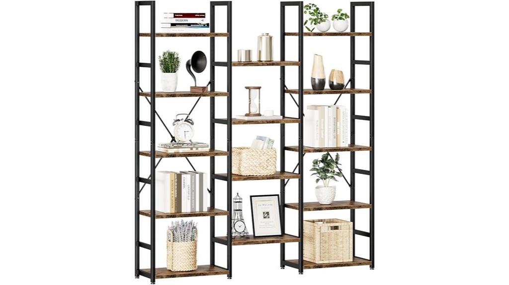 triple column five tier