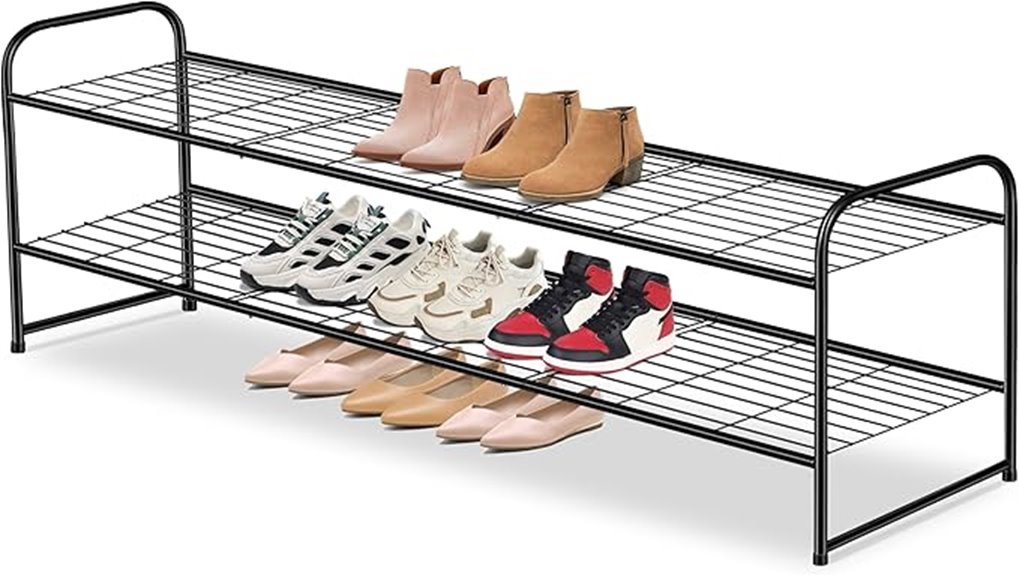 two tier shoe storage