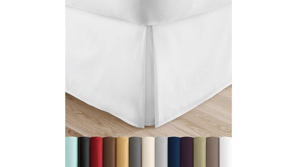ultra soft white bedskirt