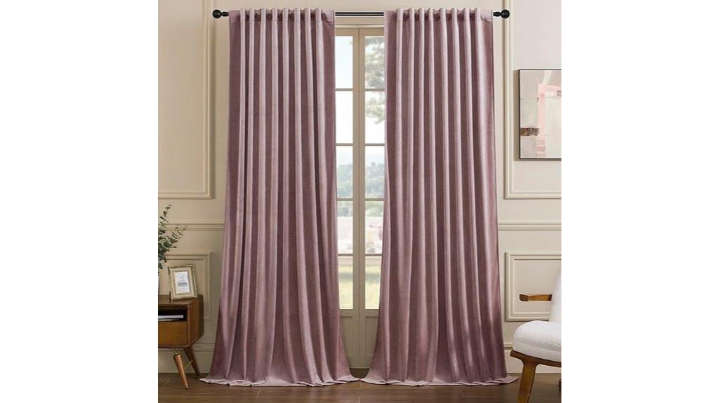 velvet blackout curtain panels