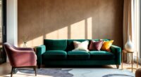 velvet furniture decor trends
