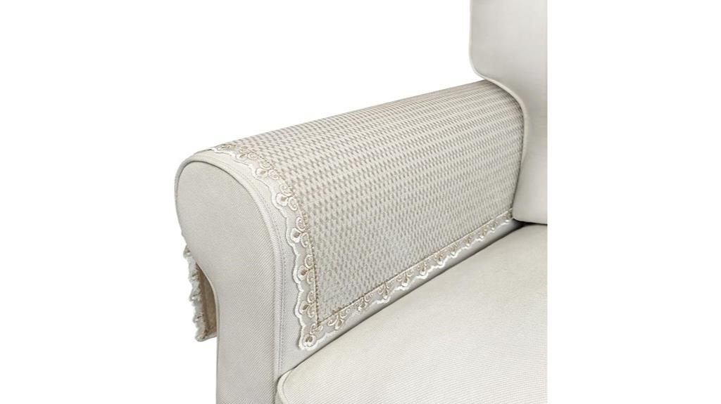 velvet non slip arm covers