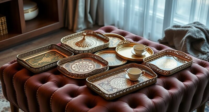 versatile ottoman tray selection