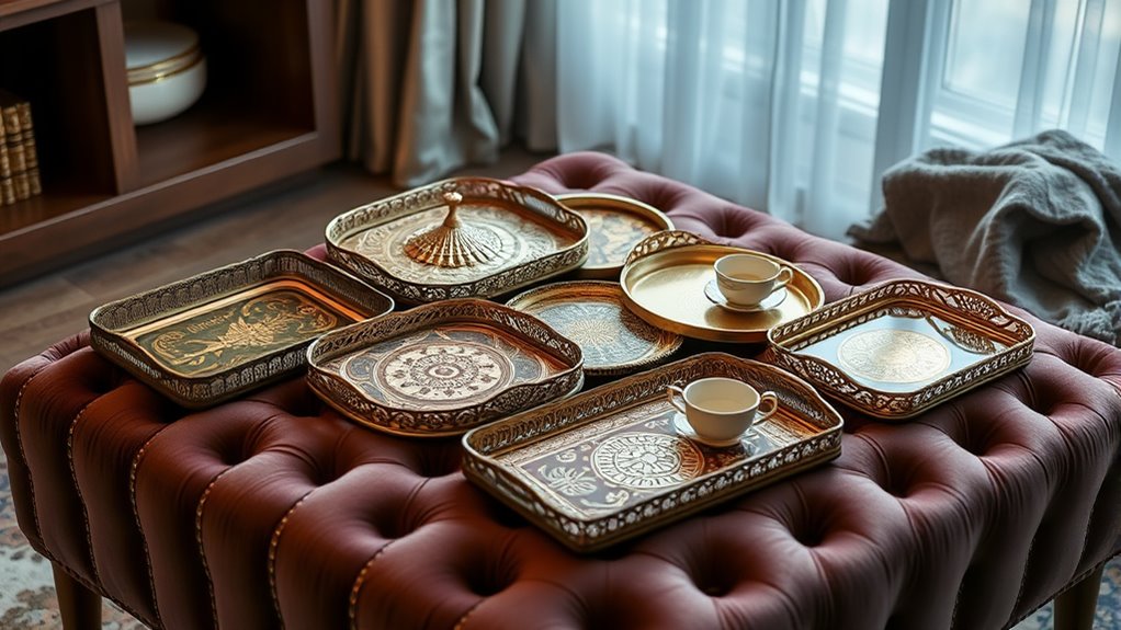 versatile ottoman tray selection