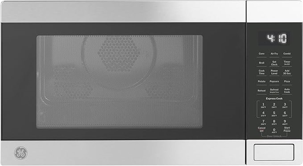 versatile stainless steel microwave