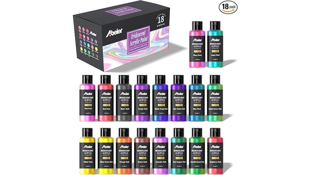 vibrant chameleon acrylic paints