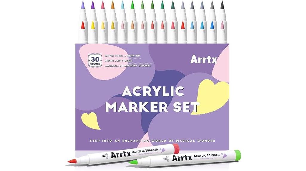 vibrant multi color paint pens