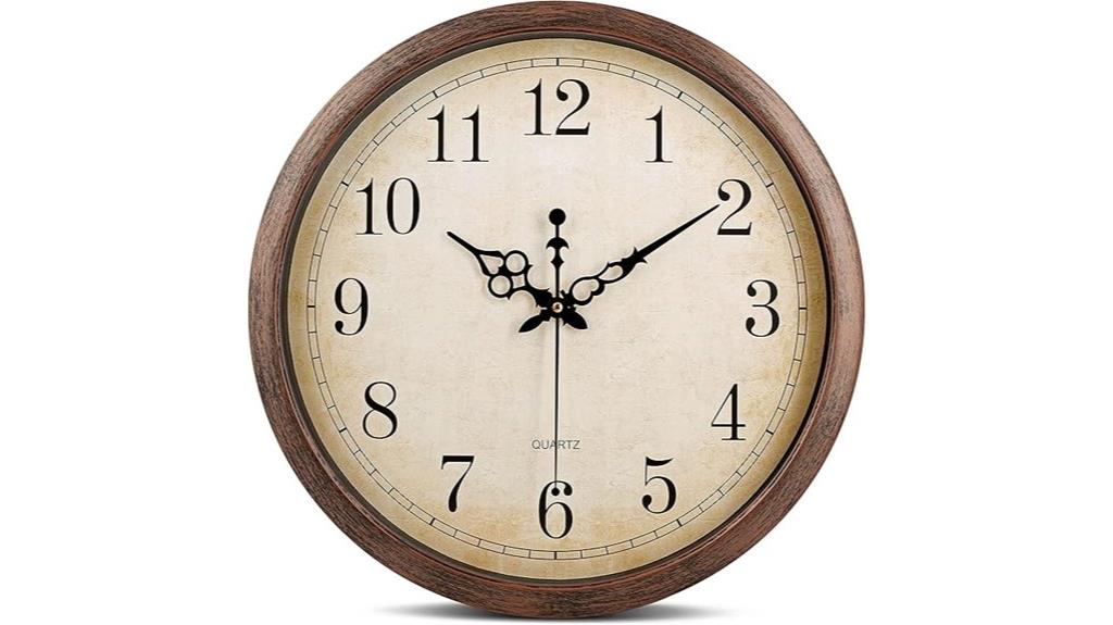 vintage brown wall clock