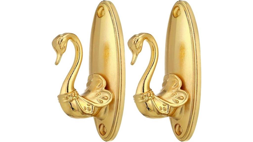 vintage golden swan tiebacks