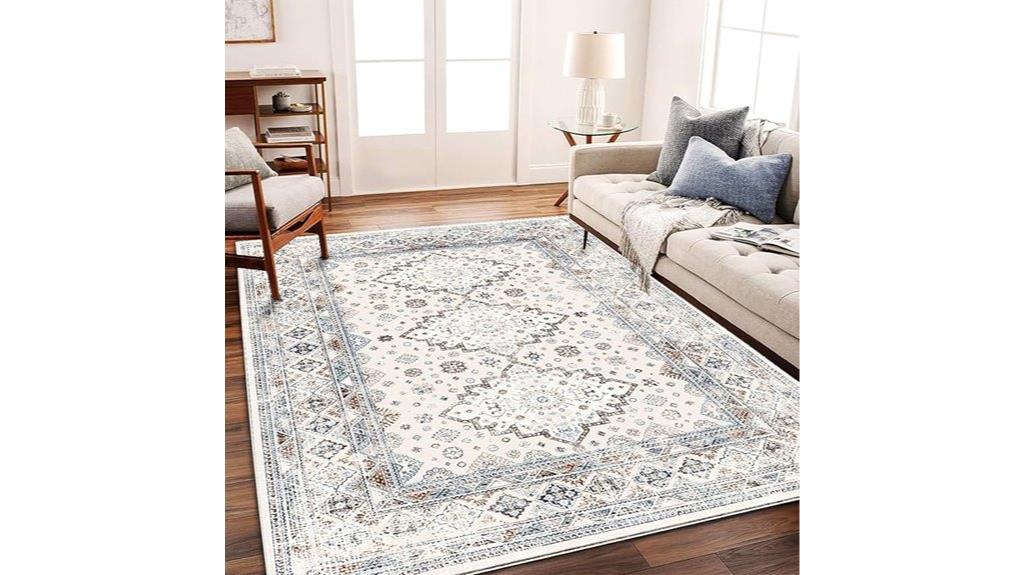 washable boho medallion rug