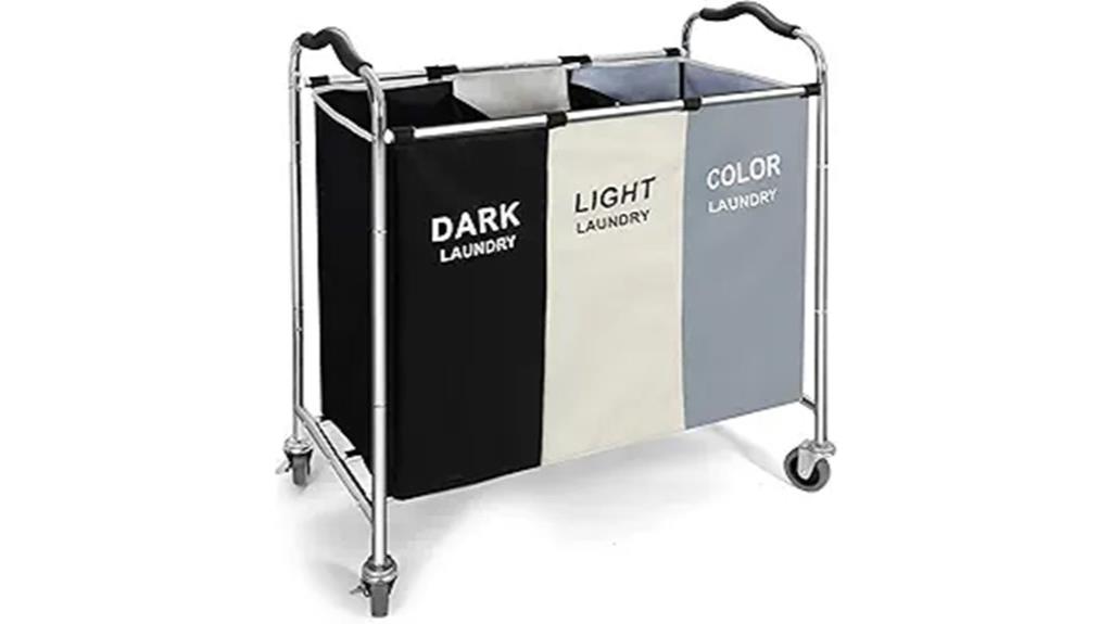 wheeled 240l laundry hamper