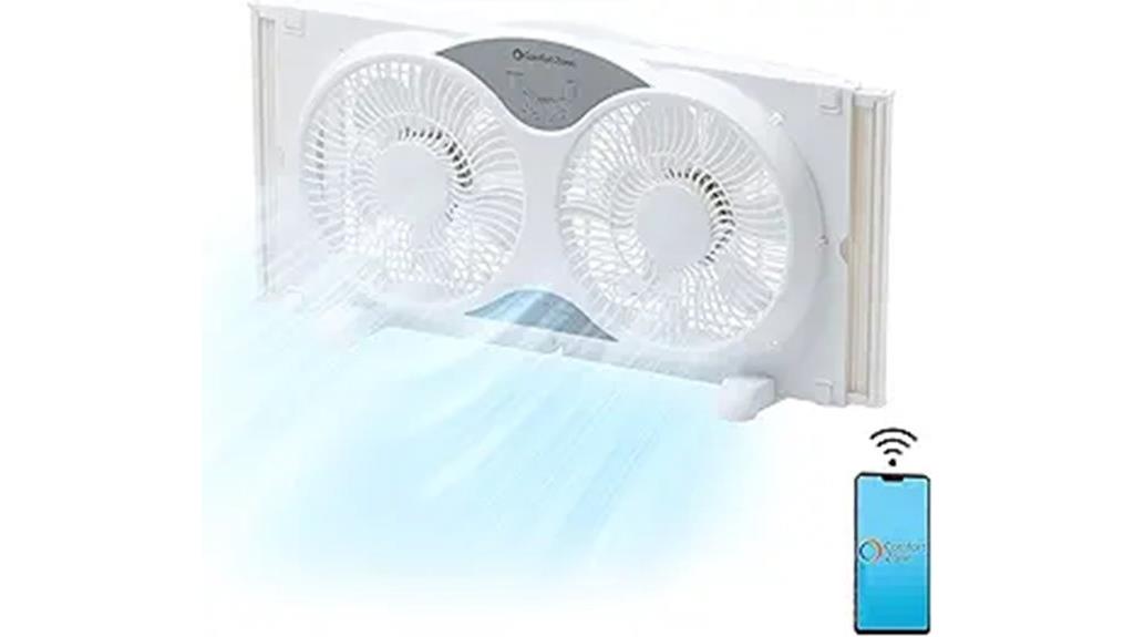 wi fi controlled window fan
