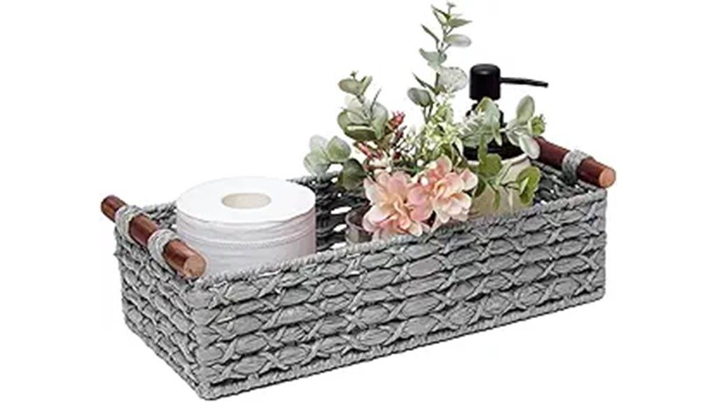 wicker basket for organization