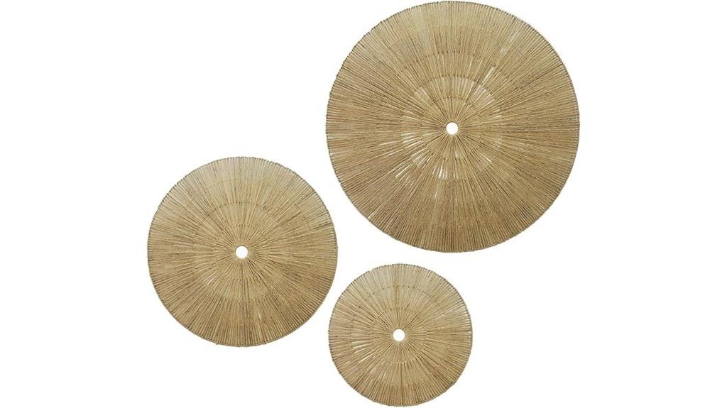 wicker wall decor baskets