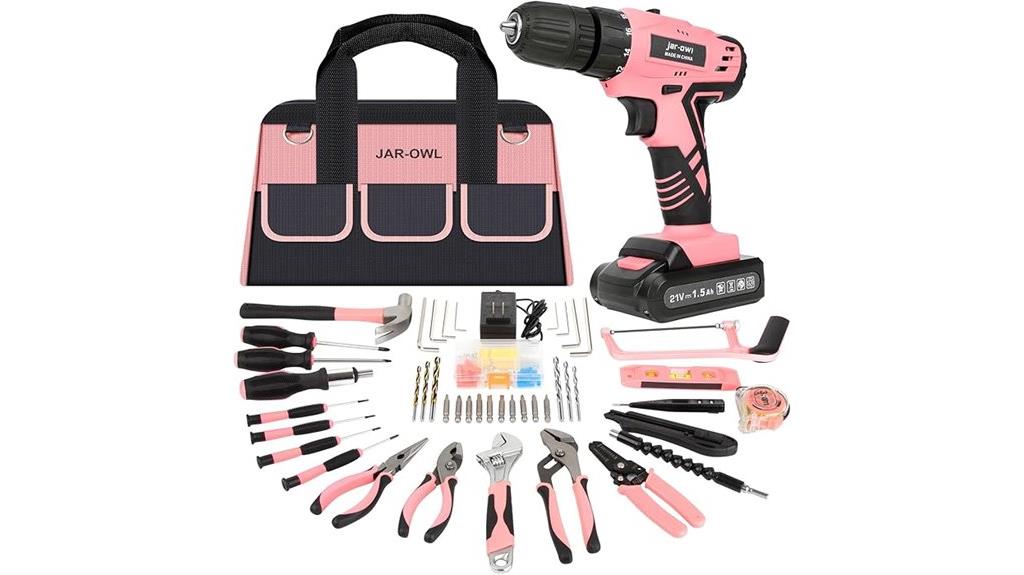 women s pink drill set